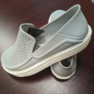 Crocs Kid CitiLane Roka Shoe Light Grey/White